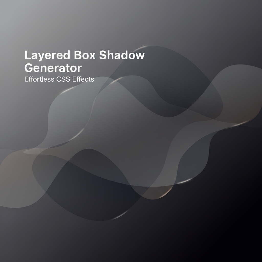 Decorative header image for CSS Box-Shadow Generator - Create Layered Shadows | Gray-wolf Tools