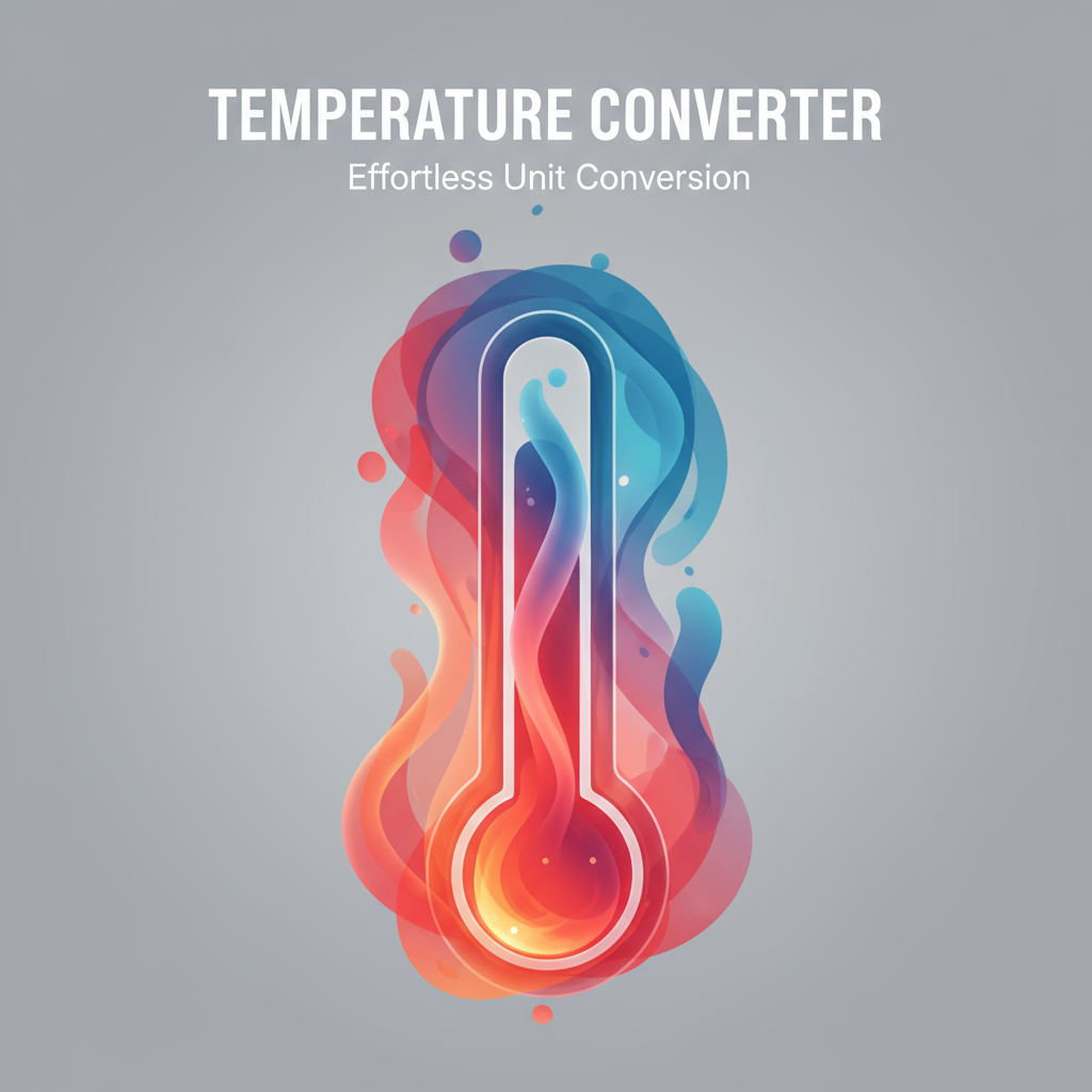 Decorative header image for Temperature Converter: Celsius (°C), Fahrenheit (°F), Kelvin (K) | Gray-wolf Tools