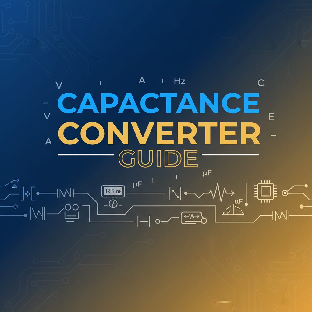 Decorative header image for Capacitance Conversion Guide: Farads, µF, nF, pF