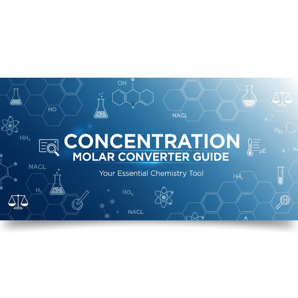 Decorative header image for Molar Concentration Converter Tool Companion Guide