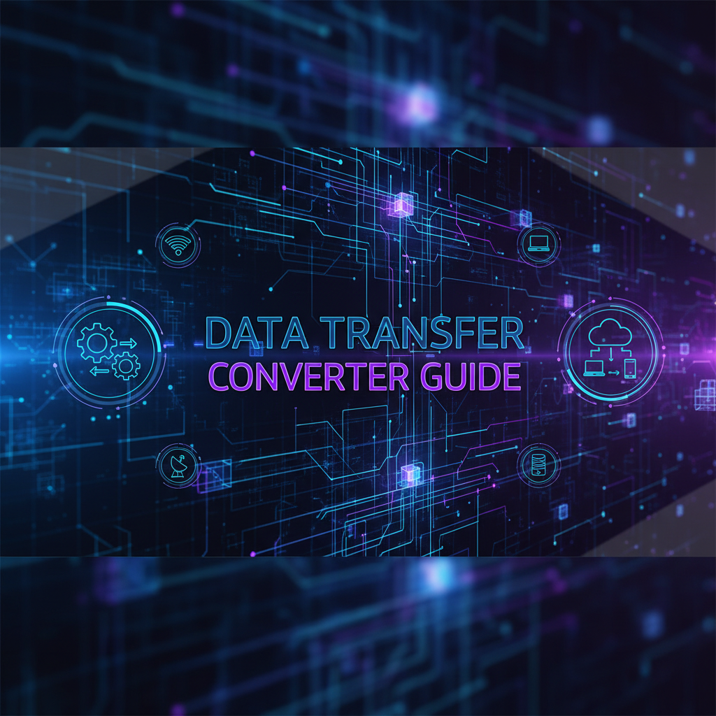 Decorative header image for Data Transfer Rate Converter Guide