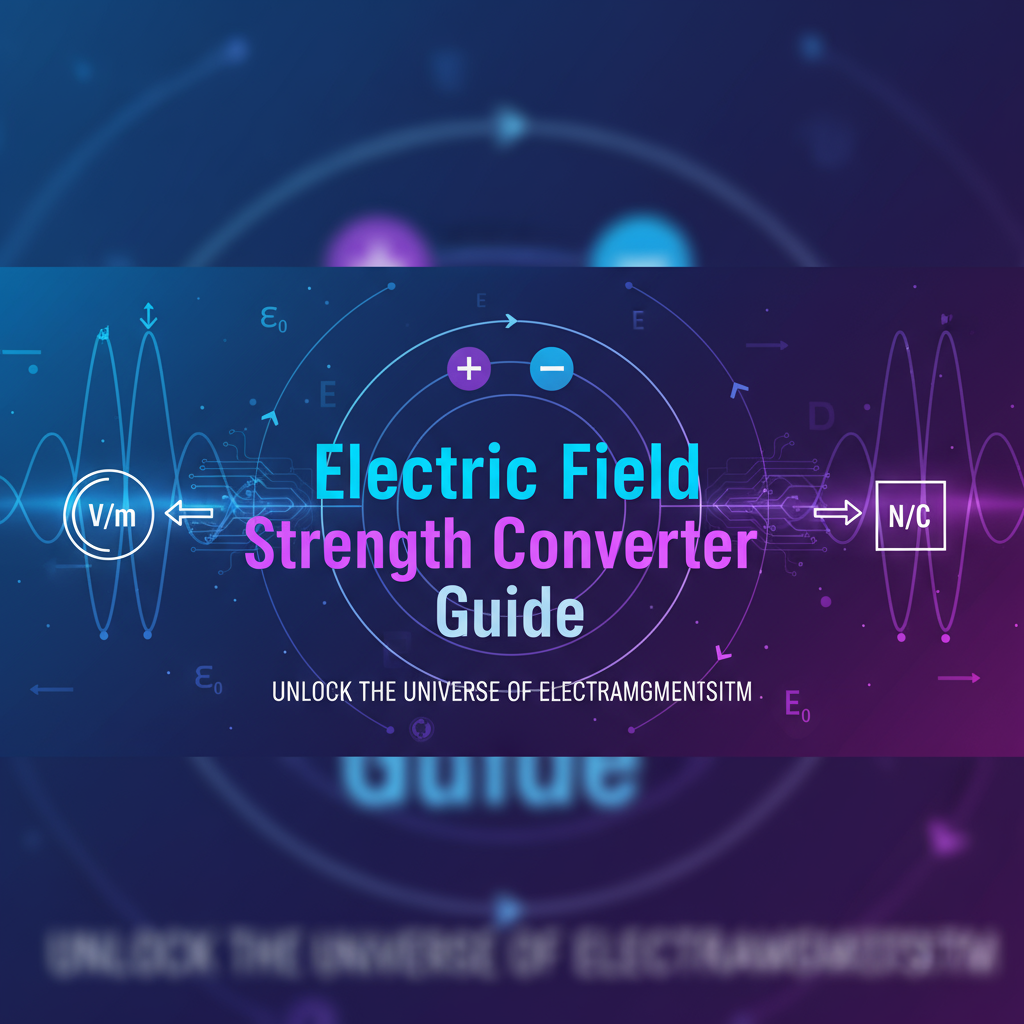 Decorative header image for Electric Field Strength Converter Tool