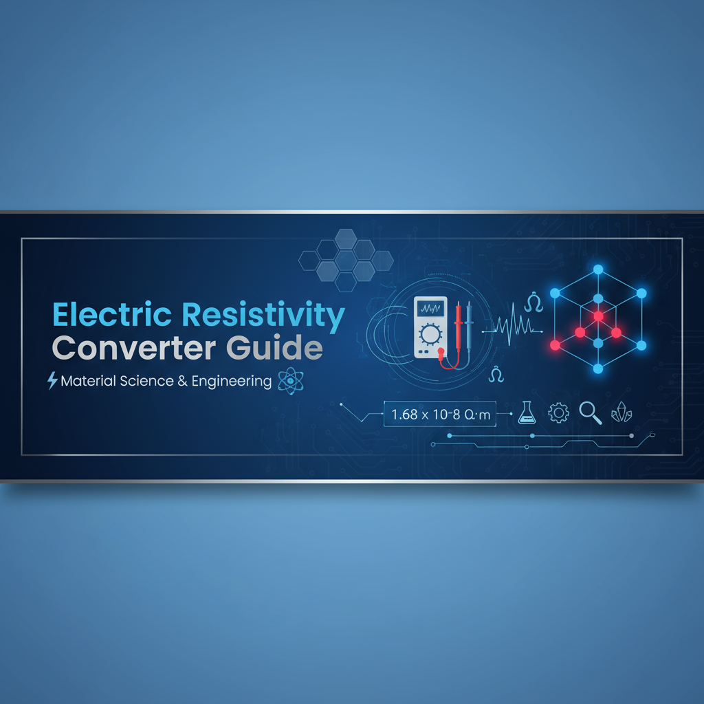 Decorative header image for Electric Resistivity Converter Tool Companion Guide
