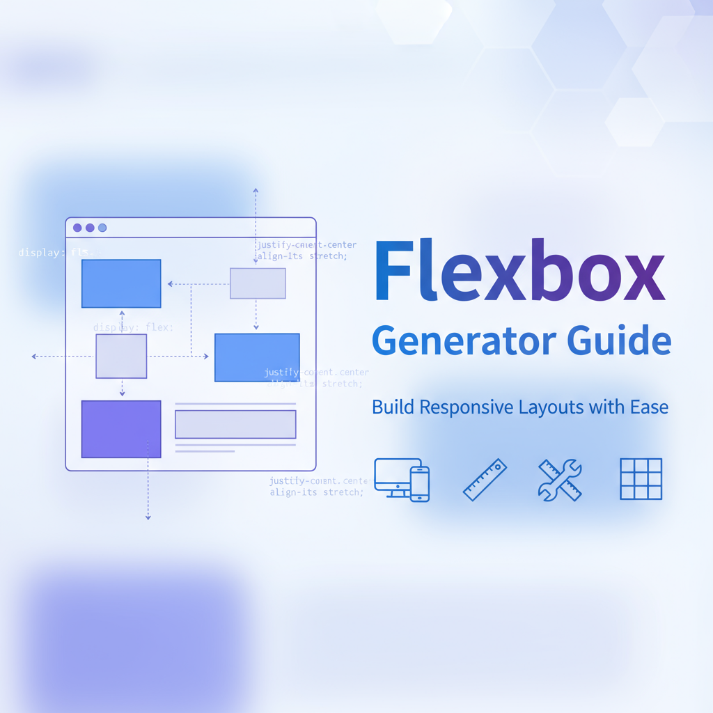 Flexbox Generator - Visual CSS Layout Builder preview