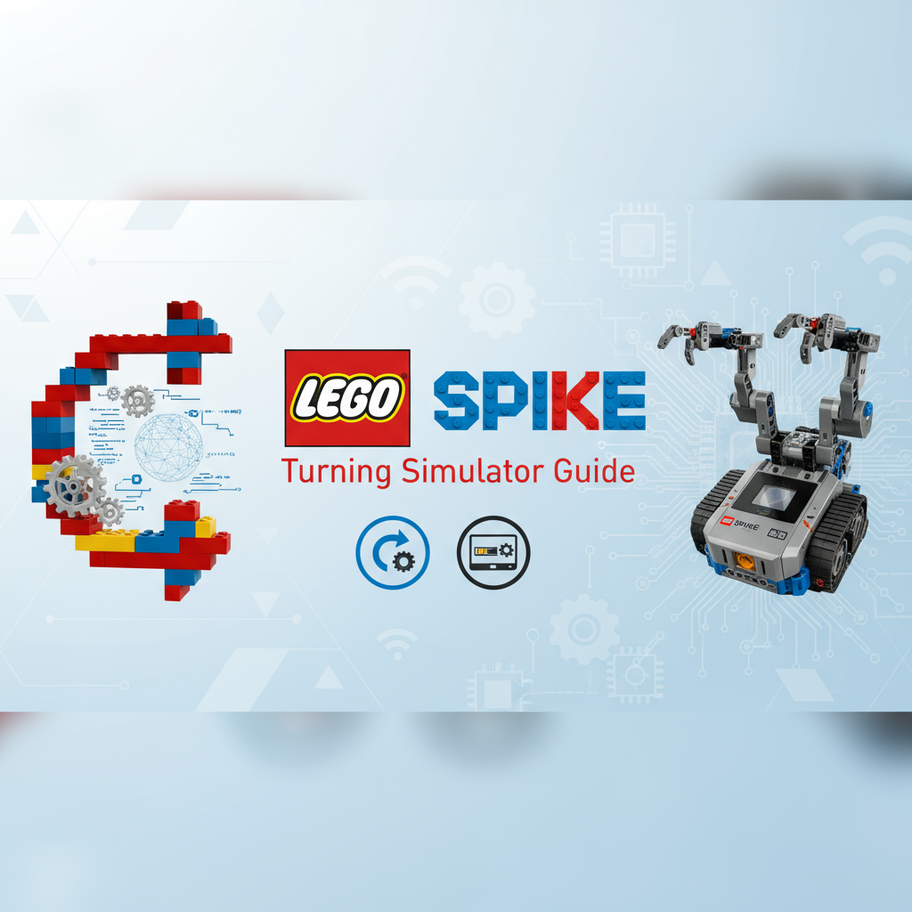 LEGO SPIKE Prime Robot Turning Simulator: Master Robot Navigation preview