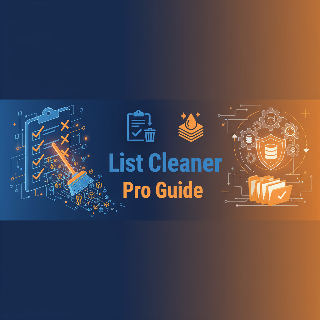 Decorative header image for List Cleaner Pro: Deduplicate, Sort & Filter - Complete Tool Companion Guide