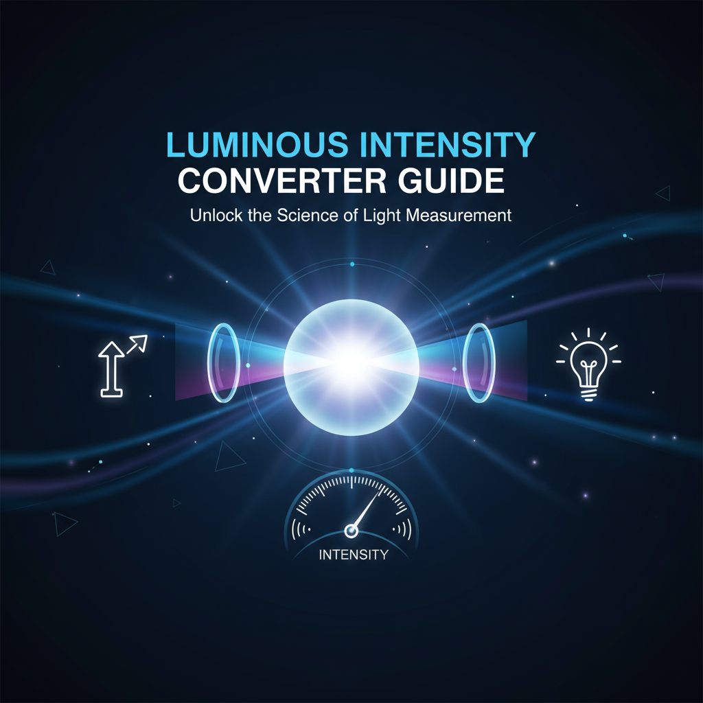 Decorative header image for Luminous Intensity Converter Guide - Understanding Photometry and Light Measurement