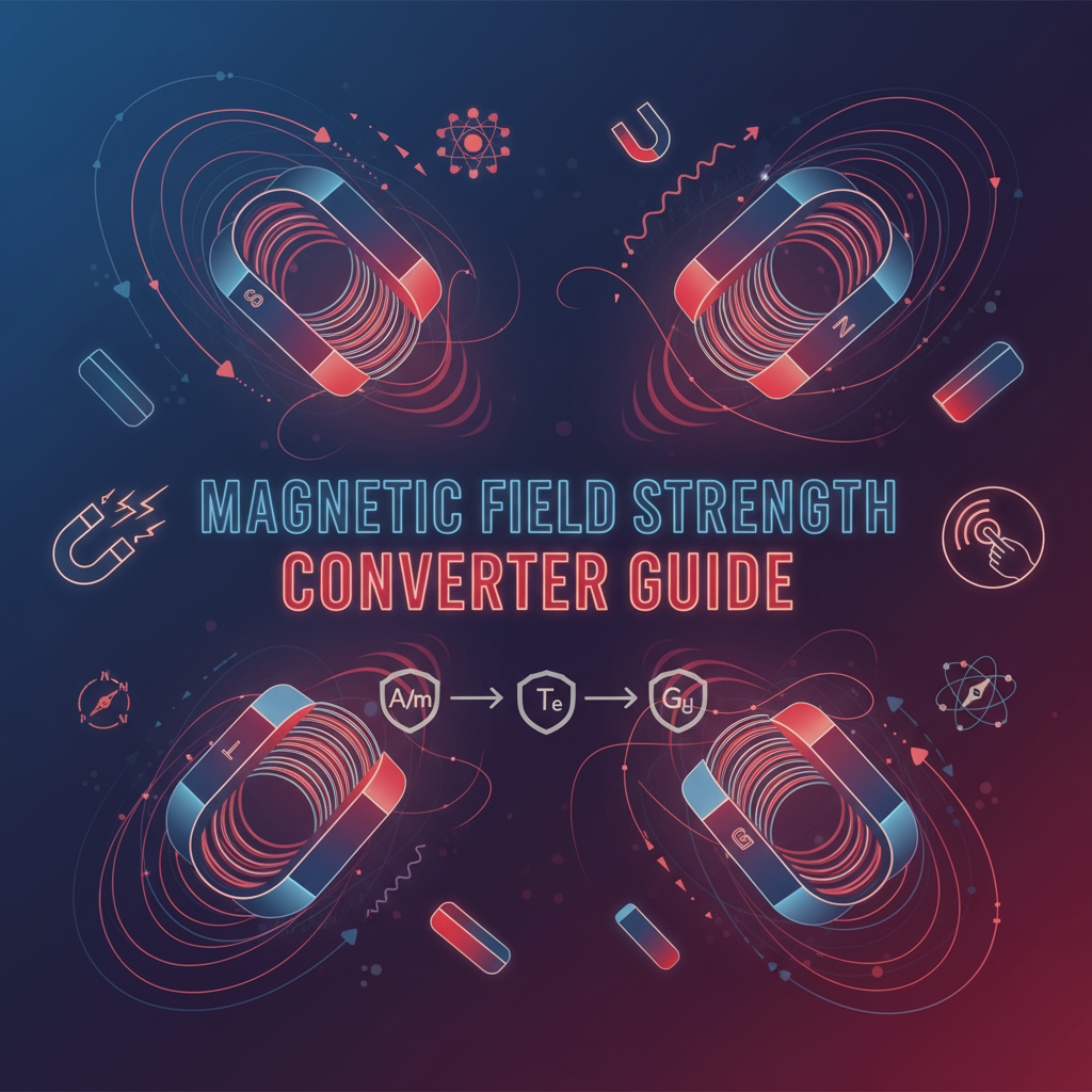 Decorative header image for Magnetic Field Strength Converter Guide