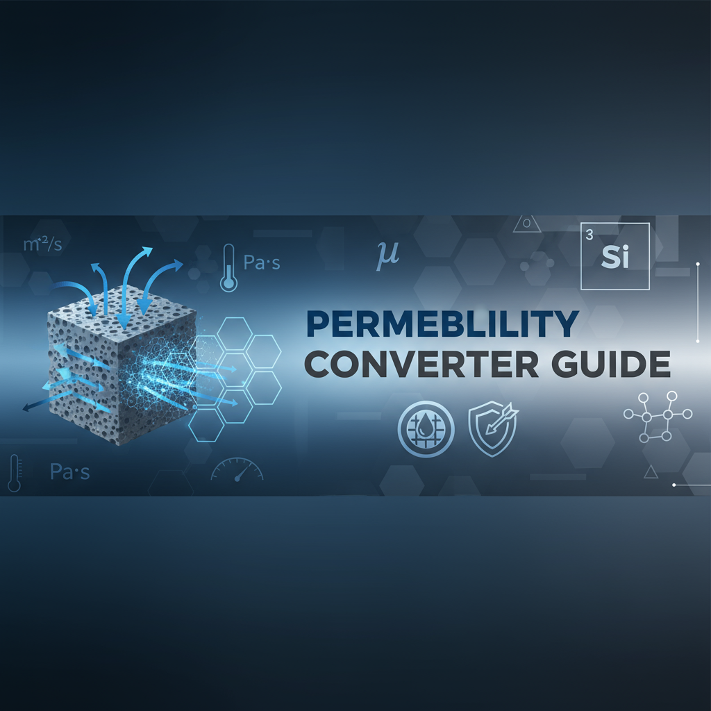 Decorative header image for Permeability Converter Tool Companion Guide