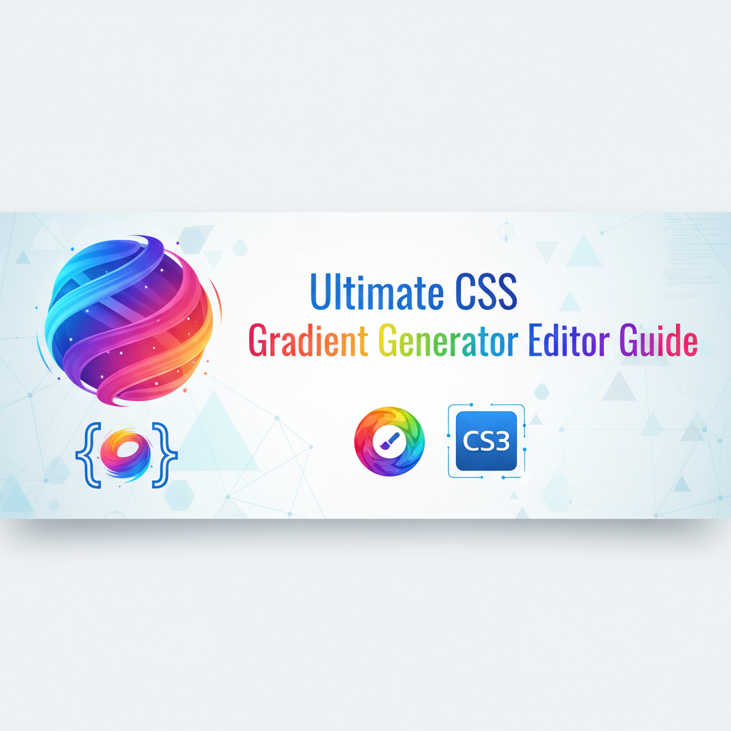 Decorative header image for Ultimate CSS Gradient Generator & Editor - Complete Usage Guide