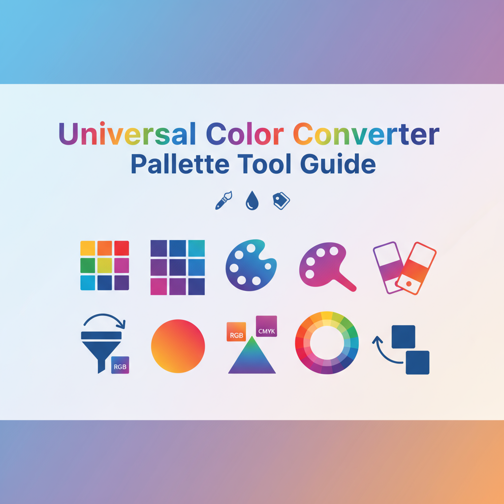 Decorative header image for Universal Color Converter & Palette Tool - Complete Usage Guide