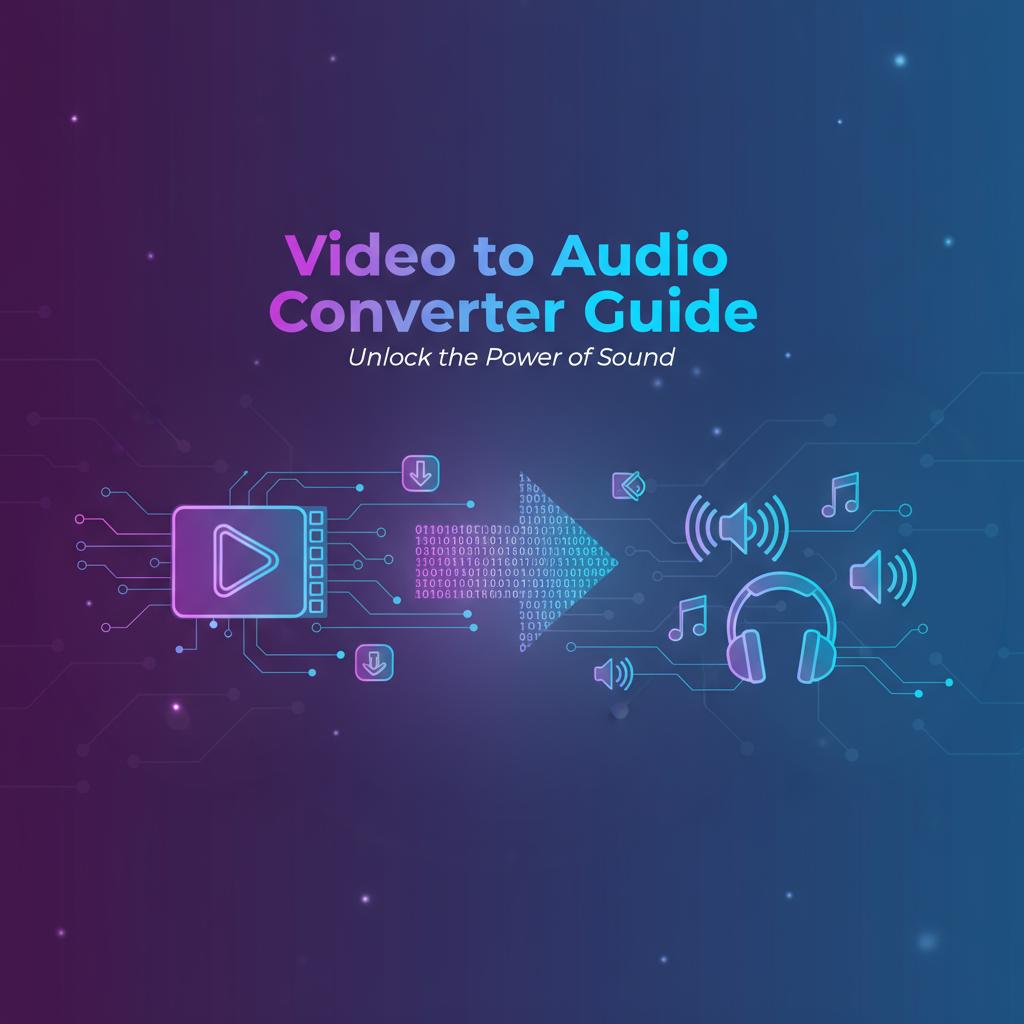 Decorative header image for Video to Audio Converter: Complete Guide to Extracting and Converting Audio from Video Files