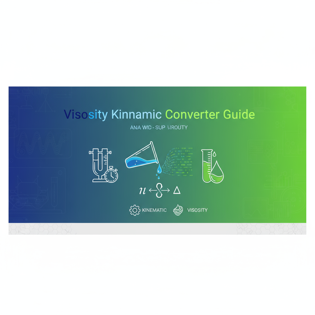 Decorative header image for Viscosity Kinematic Converter Guide - Understanding and Applying Kinematic Viscosity Conversions